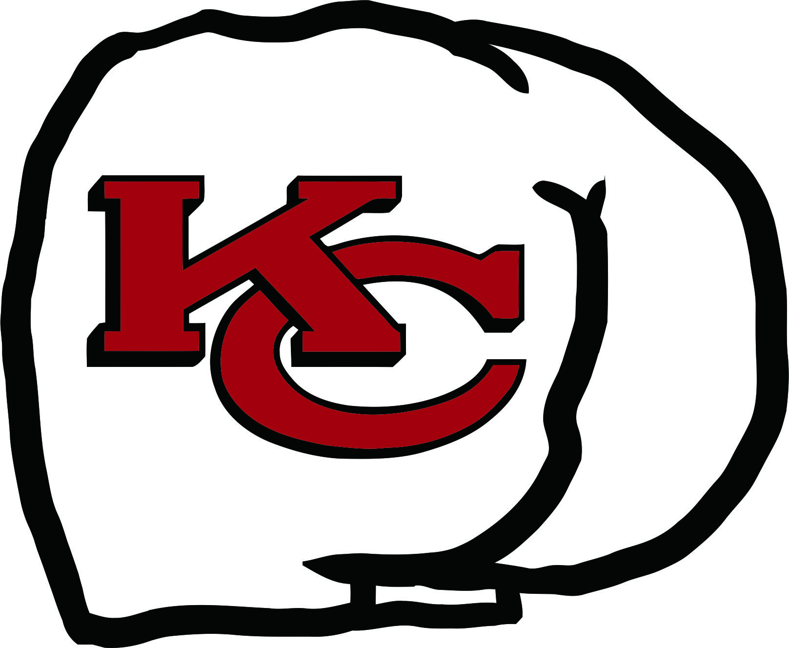 Kansas City Chiefs DIY iron on transfers, heat transfer decals, t