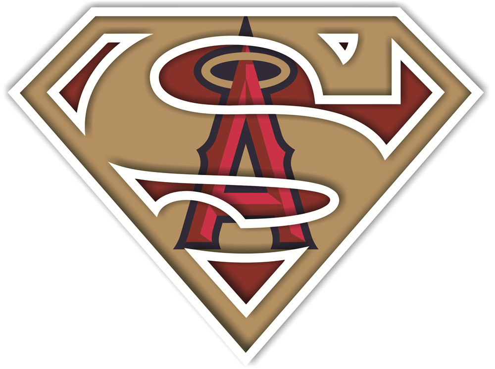 MLB Superman DIY iron on transfers, heat transfer decals, t shirt