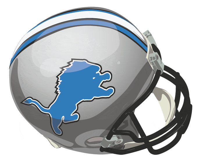 Detroit Lions Helmet Logo Light Iron-on Stickers (Heat Transfers), D-Model:  HTS-NFL-DEL-H2003-01