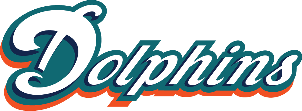 Miami Dolphin Scripts Logo Iron On Patch on eBid United States