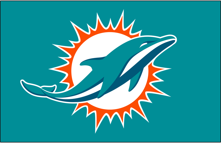 Miami Dolphins DIY iron on transfers, heat transfer decals, t