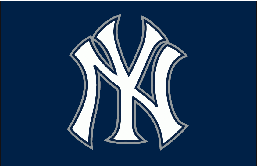 New York Yankees Script Logo Light Iron-on Stickers (Heat Transfers)  version 2, D-Model: HTS-MLB-NYY-S1950-02